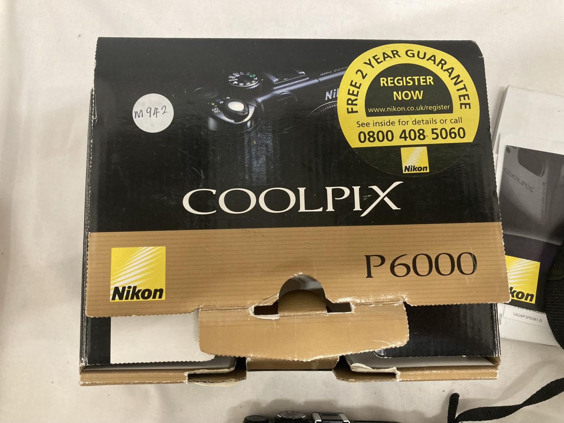 A NIKON COOLPIX P6000 CAMERA TO INCLUDE STRAP, CASE, LEADS AND INSTRUCTIONS, BOXED - Bild 3 aus 3