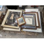 A LARGE ASSORTMENT OF FRAMED PRINTS