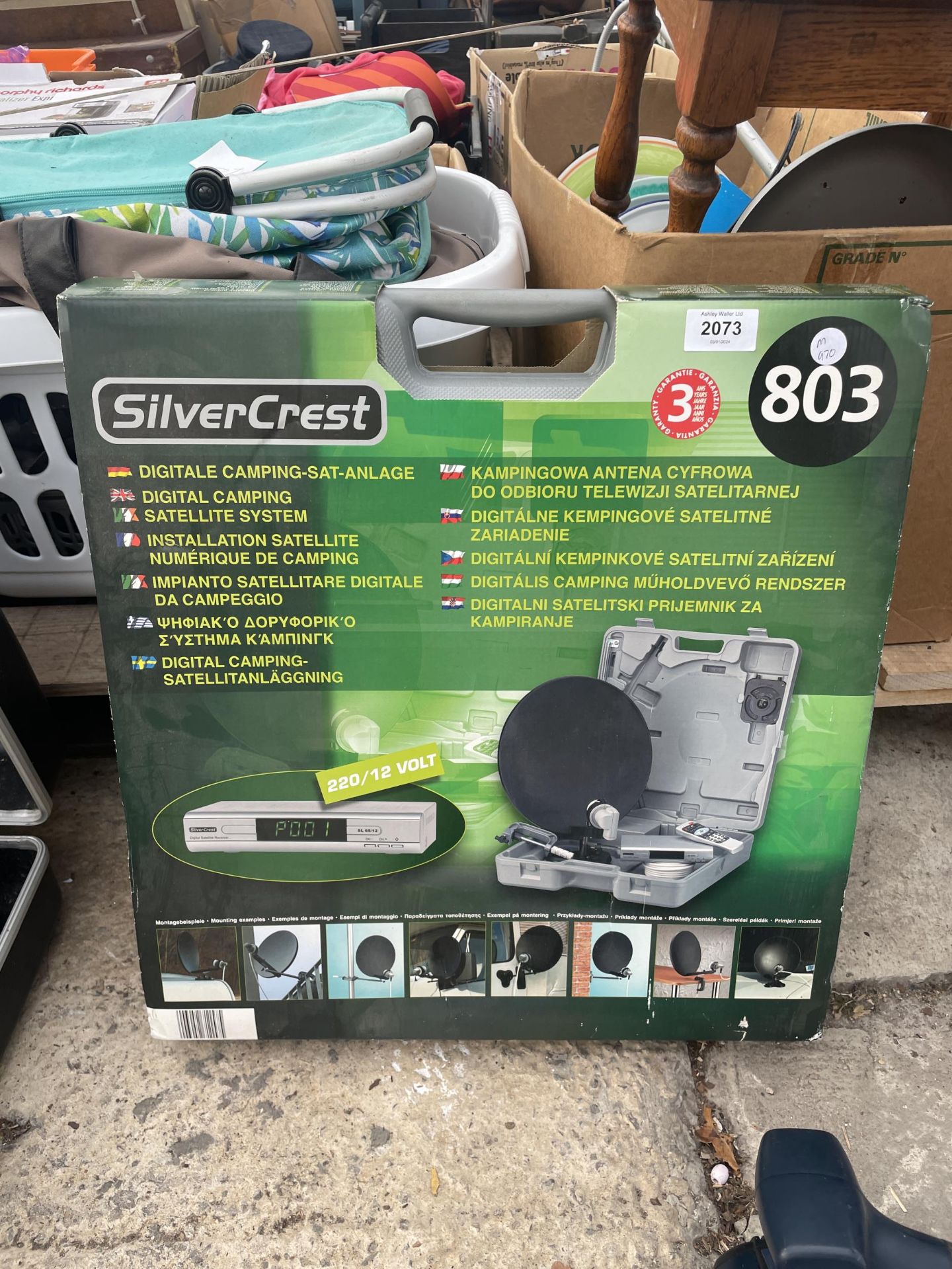 A SILVERCREST DIGITAL CAMPING SATELLITE SYSTEM