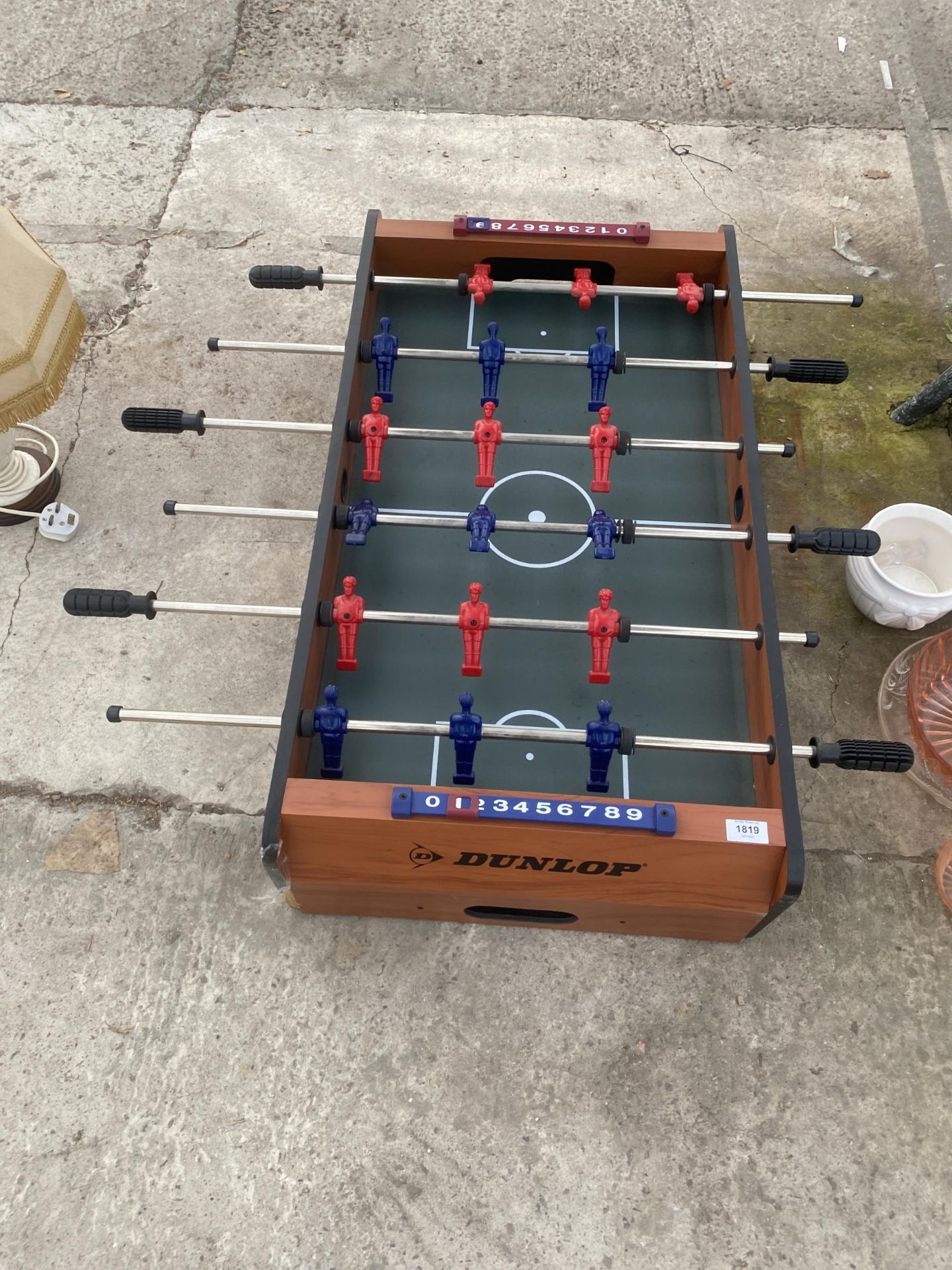 A TABLE TOP DUNLOP TABLE FOOTBALL GAME