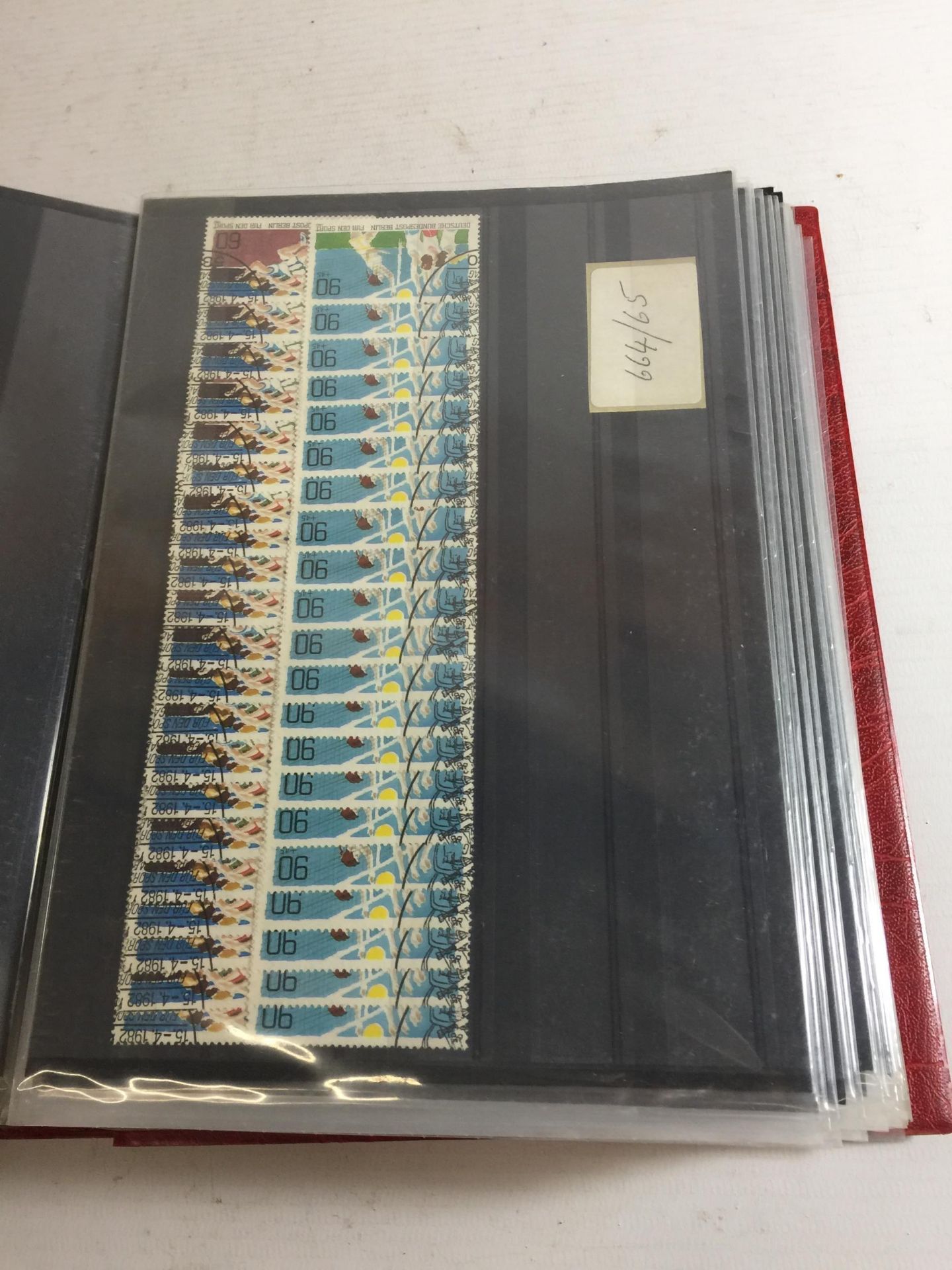 BERLIN , 1974/84 , A FINE USED , DUPLICATED ACCUMULATION IN RED STOCK BINDER - Image 3 of 4