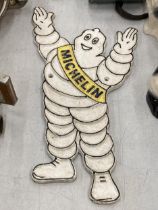 A CAST MICHELIN MAN SIGN, HEIGHT 32CM