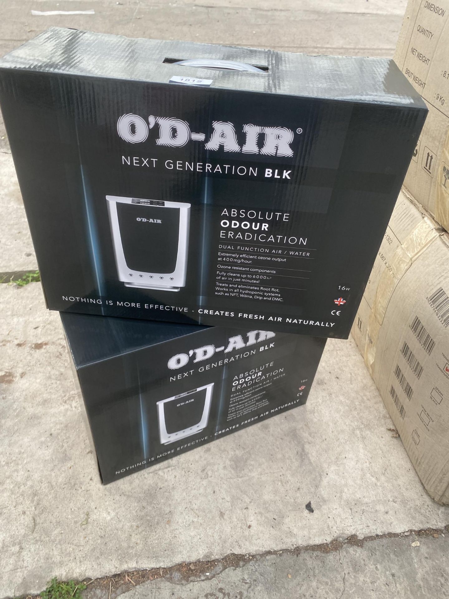 TWO NEW AND BOXED O'D-AIR AIR PURIFIERS