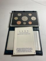 THE ROYAL MINT 1993 PROOF COIN COLLECTION WITH COA