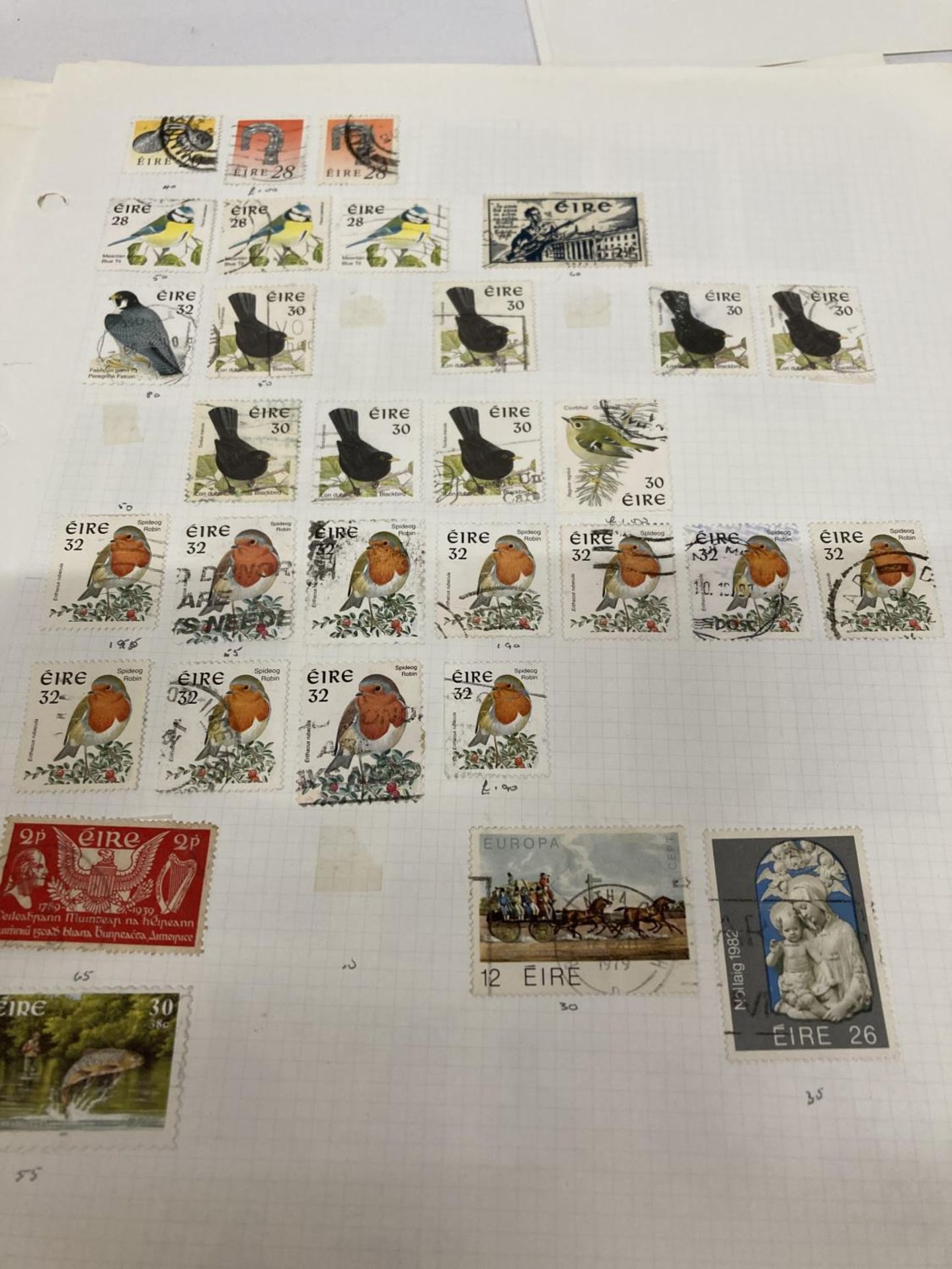 TEN PLUS SHEETS CONTAINING STAMPS FROM IRELAND - Image 6 of 6