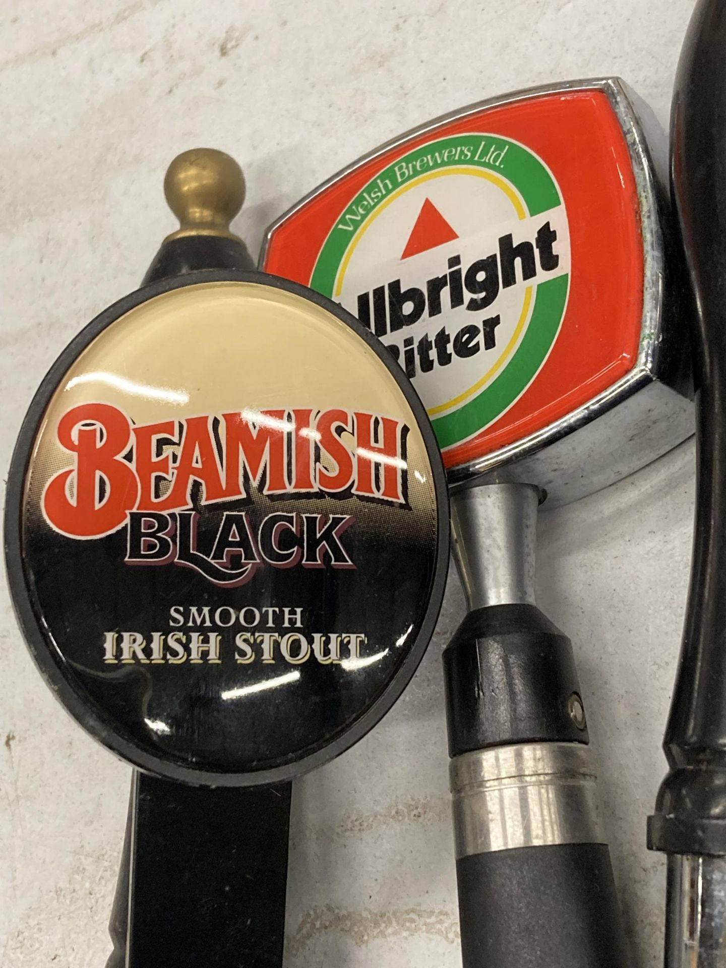 TWO PUMP HEADS TO INCLUDE BEAMISH IRISH STOUT AND ALLBRIGHT BITTER - Image 2 of 3