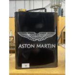 A BLACK ASTON MARTIN PETROL CAN