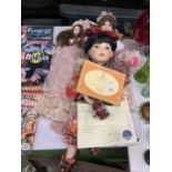 A COLLECTION OF DOLLS, ALBERON DOLLS ETC