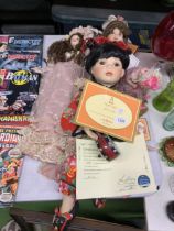 A COLLECTION OF DOLLS, ALBERON DOLLS ETC