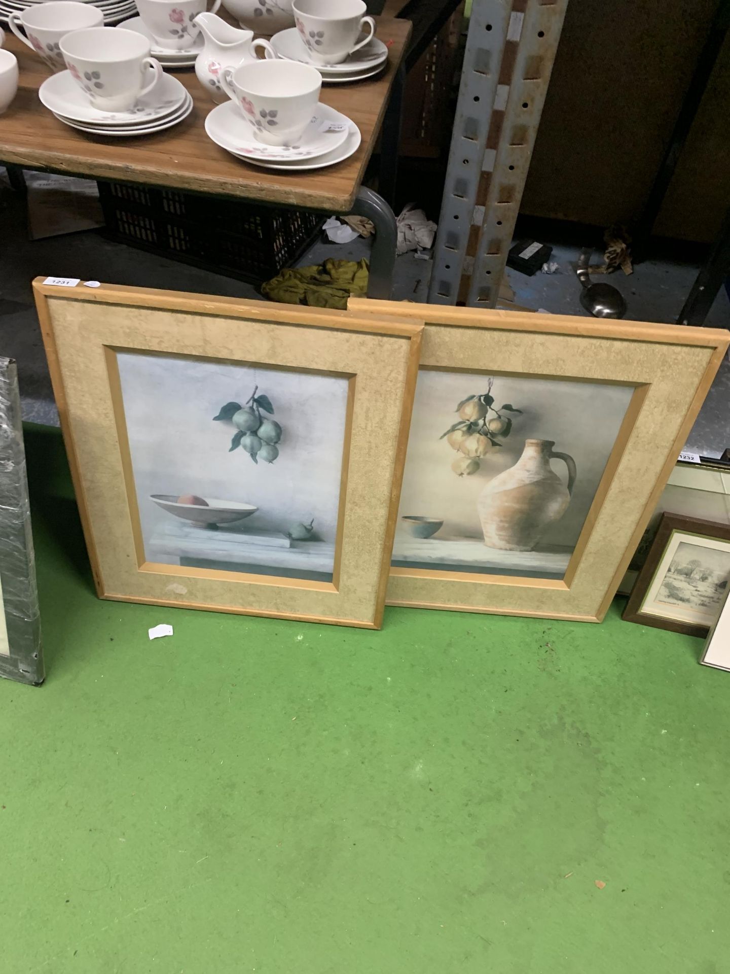 A PAIR OF MODERN FRAMED STILL LIFE PRINTS