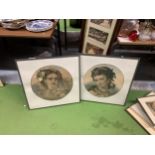 A PAIR OF FRAMED PORTRAIT ENGRAVINGS