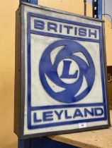 A BRITISH LEYLAND ILLUMINATED LIGHT BOX SIGN