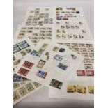 TEN PLUS SHEETS CONTAINING STAMPS FROM GIBRALTA