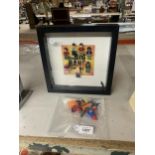 A THE BIG BANG THEORY LEGO FRAMED PICTURE