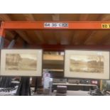 TWO PHOTOGRAPHIC SEPIA PRINTS OF LAKELAND SCENES