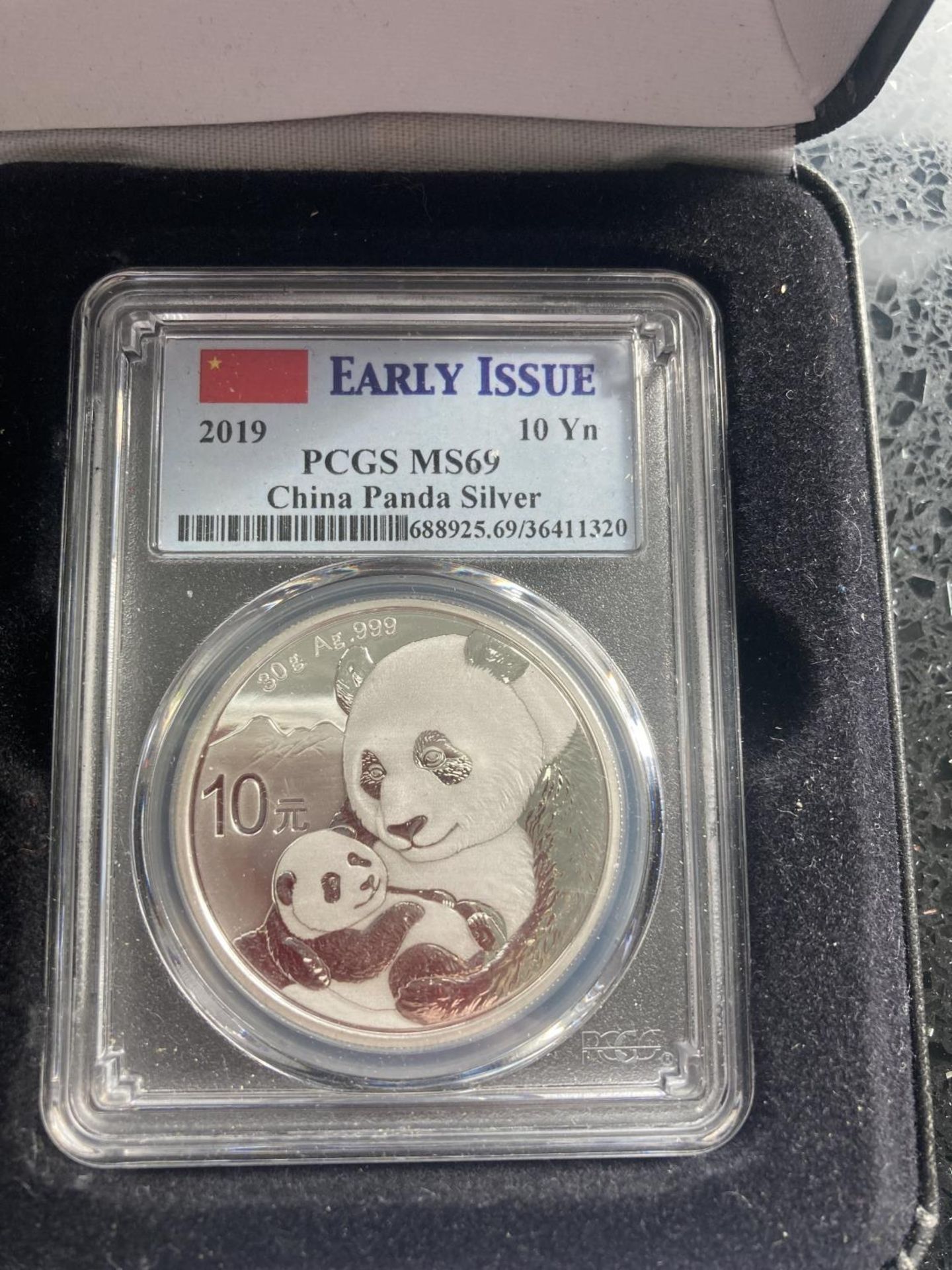 CHINA 2019, 10YN PANDA SILVER COIN BOXED WITH COA - Image 2 of 2