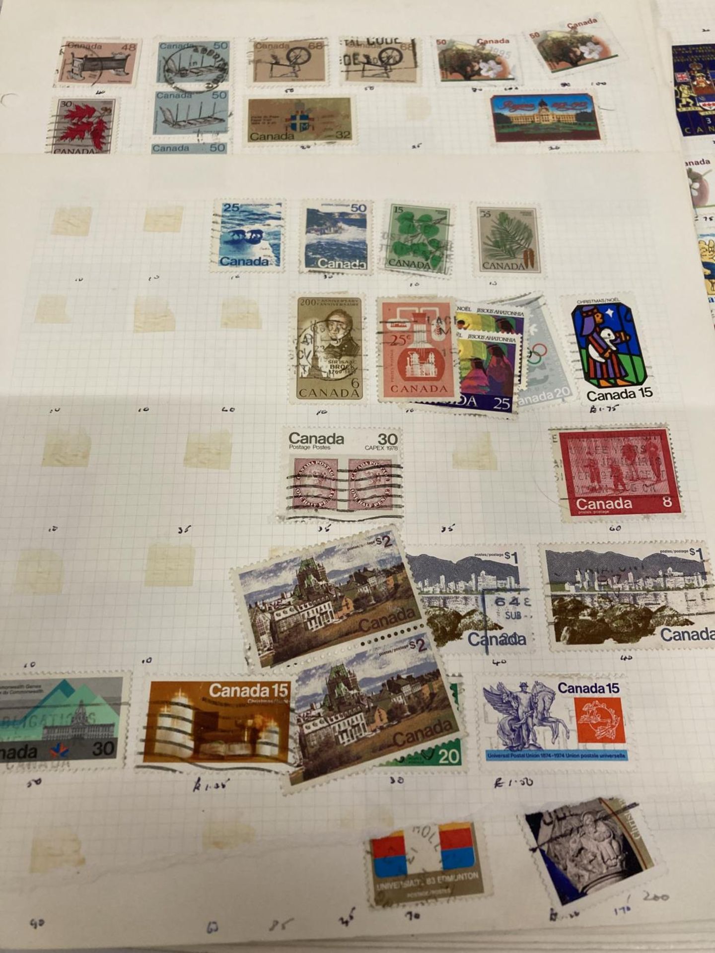 TEN PLUS SHEETS CONTAINING STAMPS FROM CANADA - Image 4 of 7