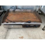 AN INDUSTRIAL STAINLESS STEEL BLIZZARD HOT PLATE