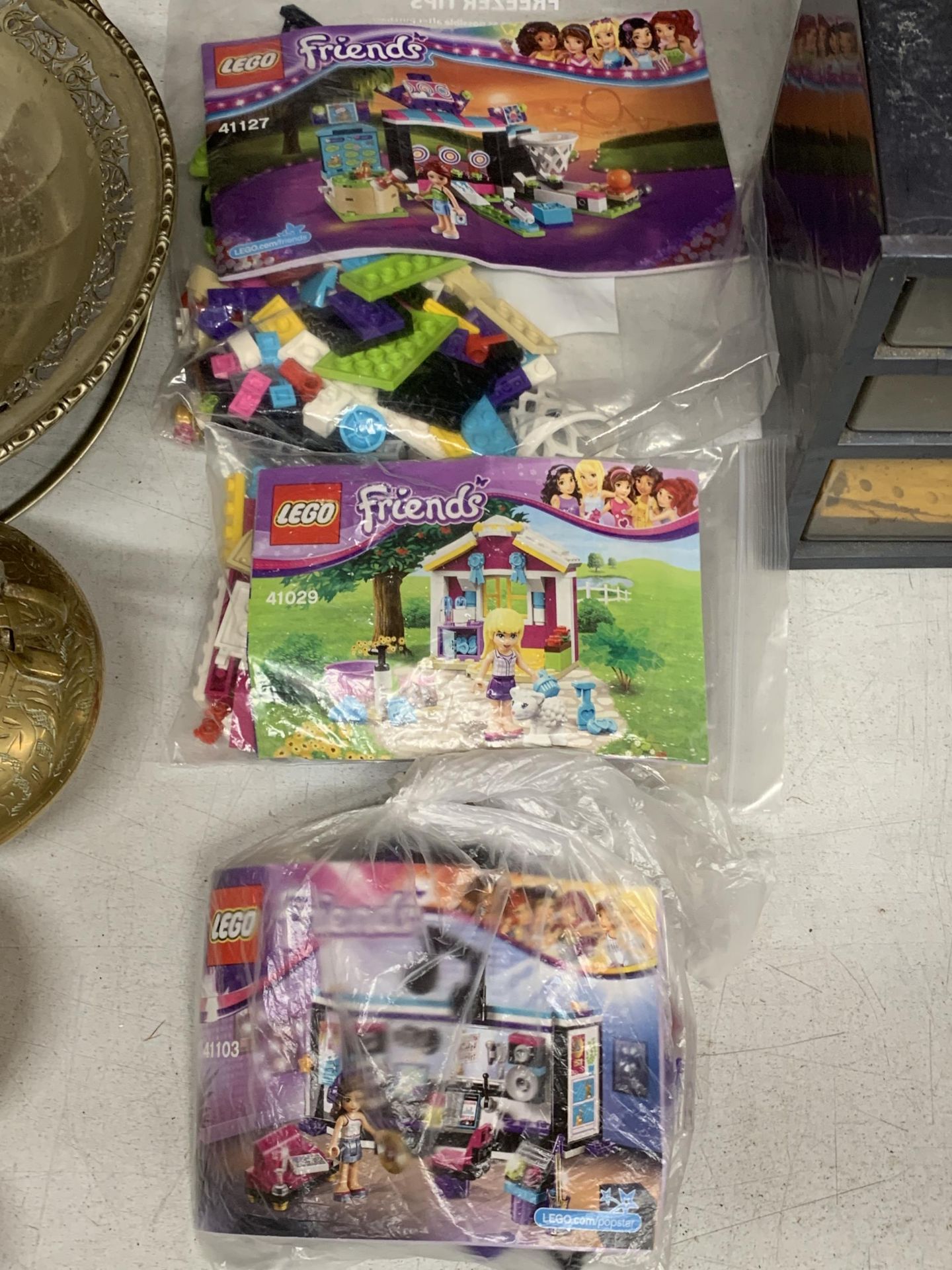 THREE LEGO FRIENDS SETS IN BAGS