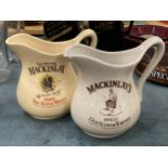 TWO MACKINLAY WHISKY WATER JUGS