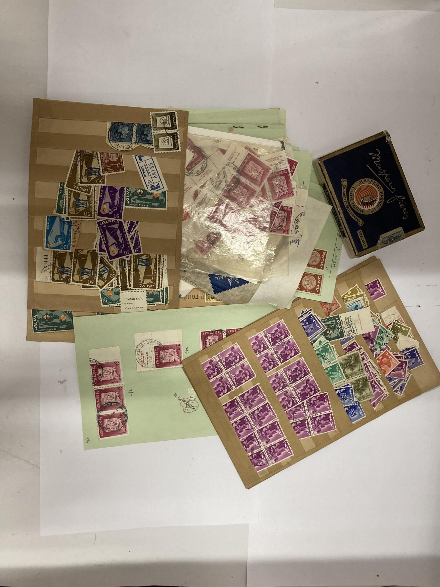 A COLLECTION OF ISRAELI STAMPS