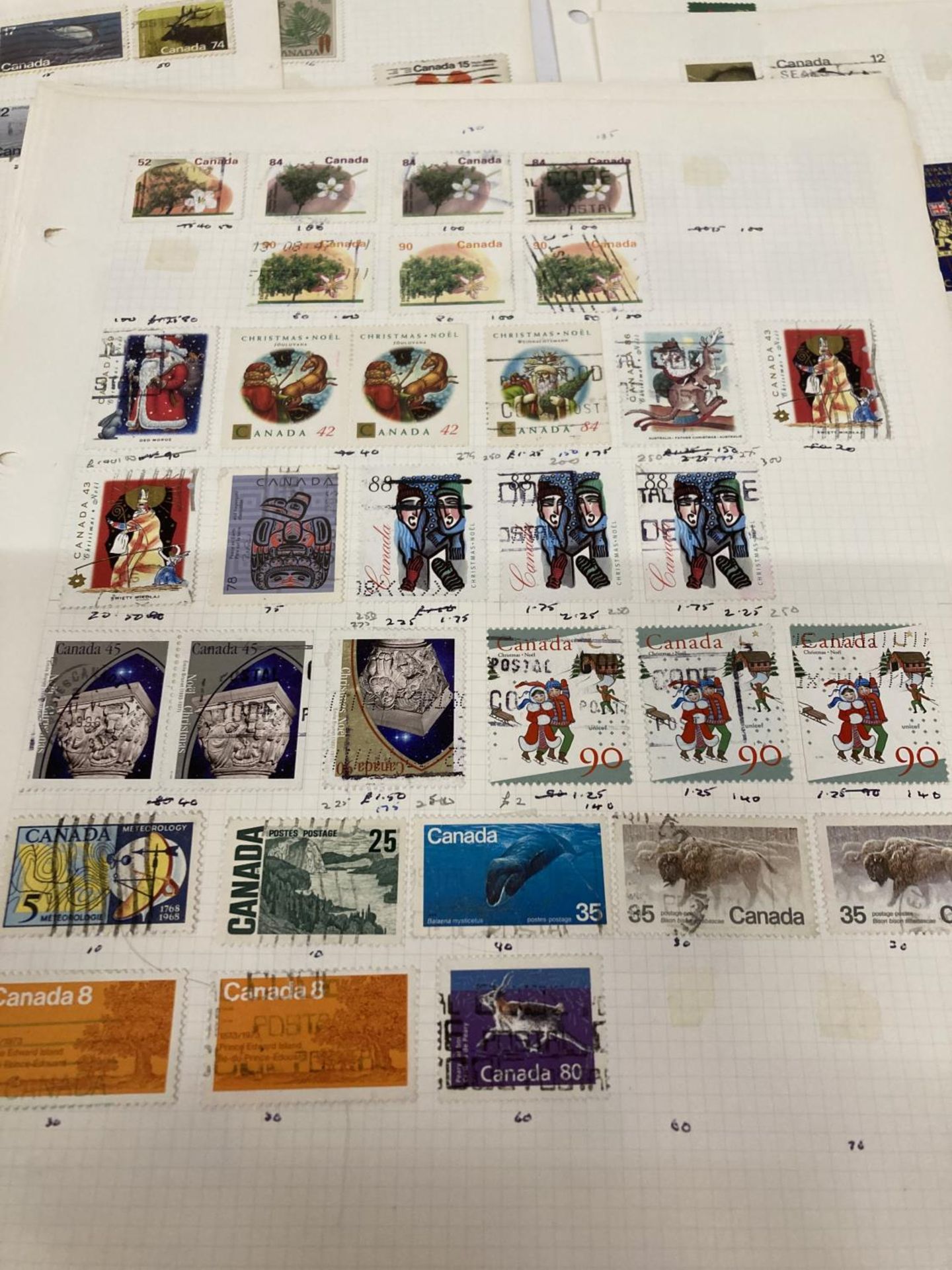TEN PLUS SHEETS CONTAINING STAMPS FROM CANADA - Bild 2 aus 7