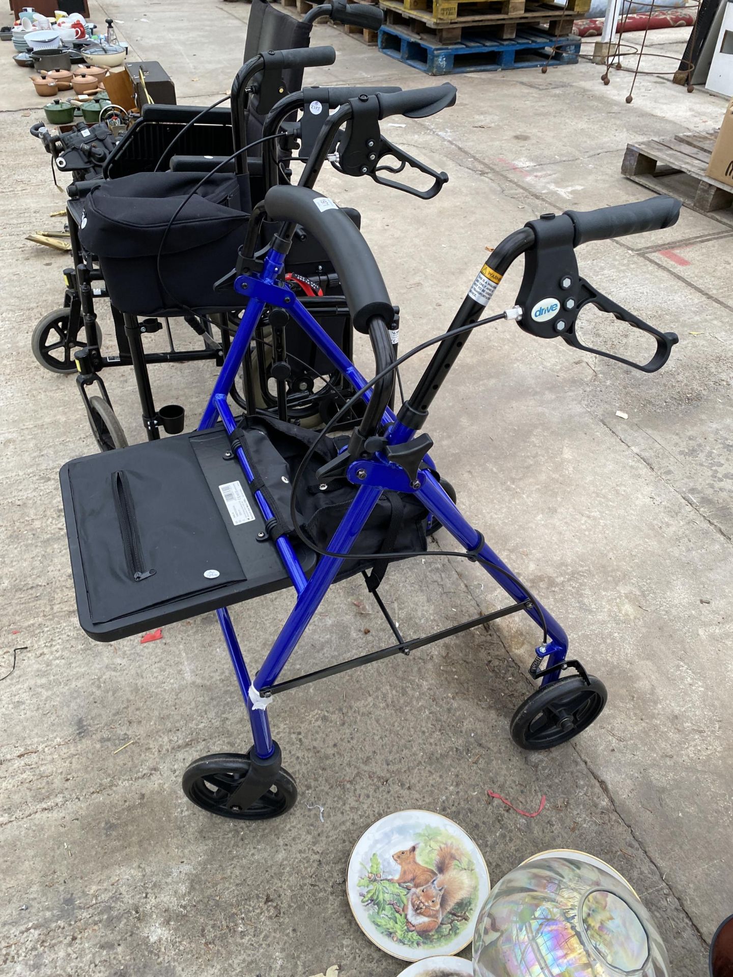 TWO MOBILITY AIDS AND A WHEEL CHAIR - Image 2 of 6