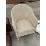 A LLOYD LOOM BEDROOM CHAIR