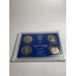 A FOUR COIN SET OF THE ROYAL WEDDING JULY 29TH 1981