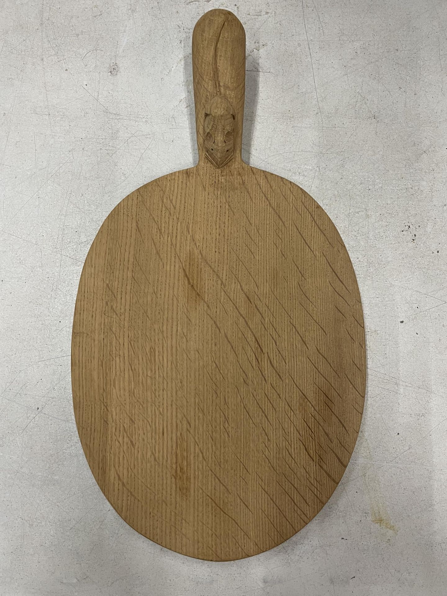 A ROBERT THOMPSON MOUSEMAN OAK CHEESEBOARD