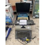 TWO RETRO TYPEWRITERS WITH CARRY CASE TO INCLUDE AN IMPERIAL
