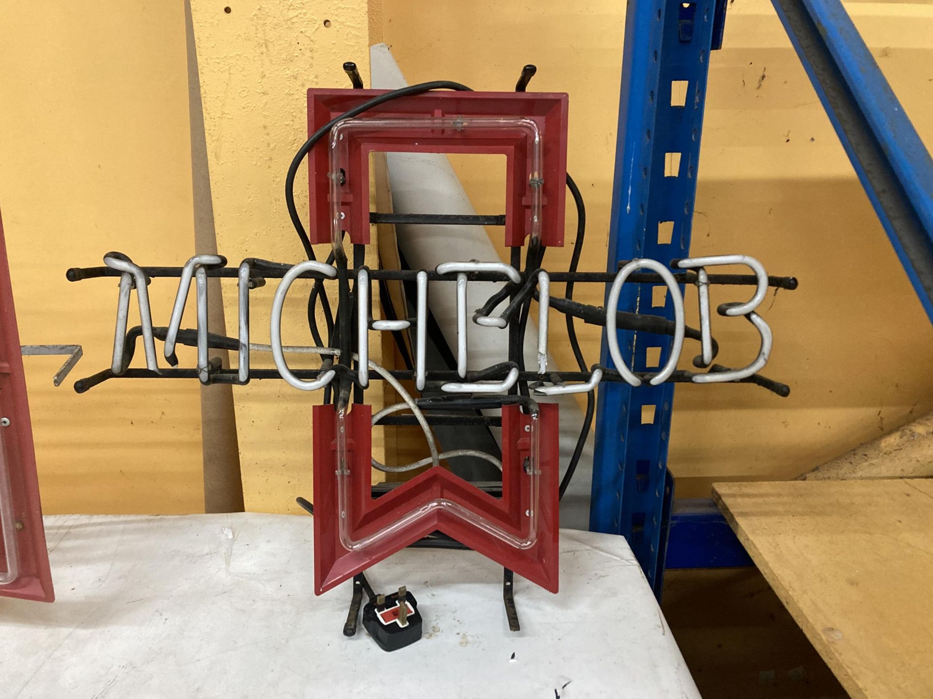 A MICHELOB NEON ADVERTISING SIGN, 64CM X 52CM