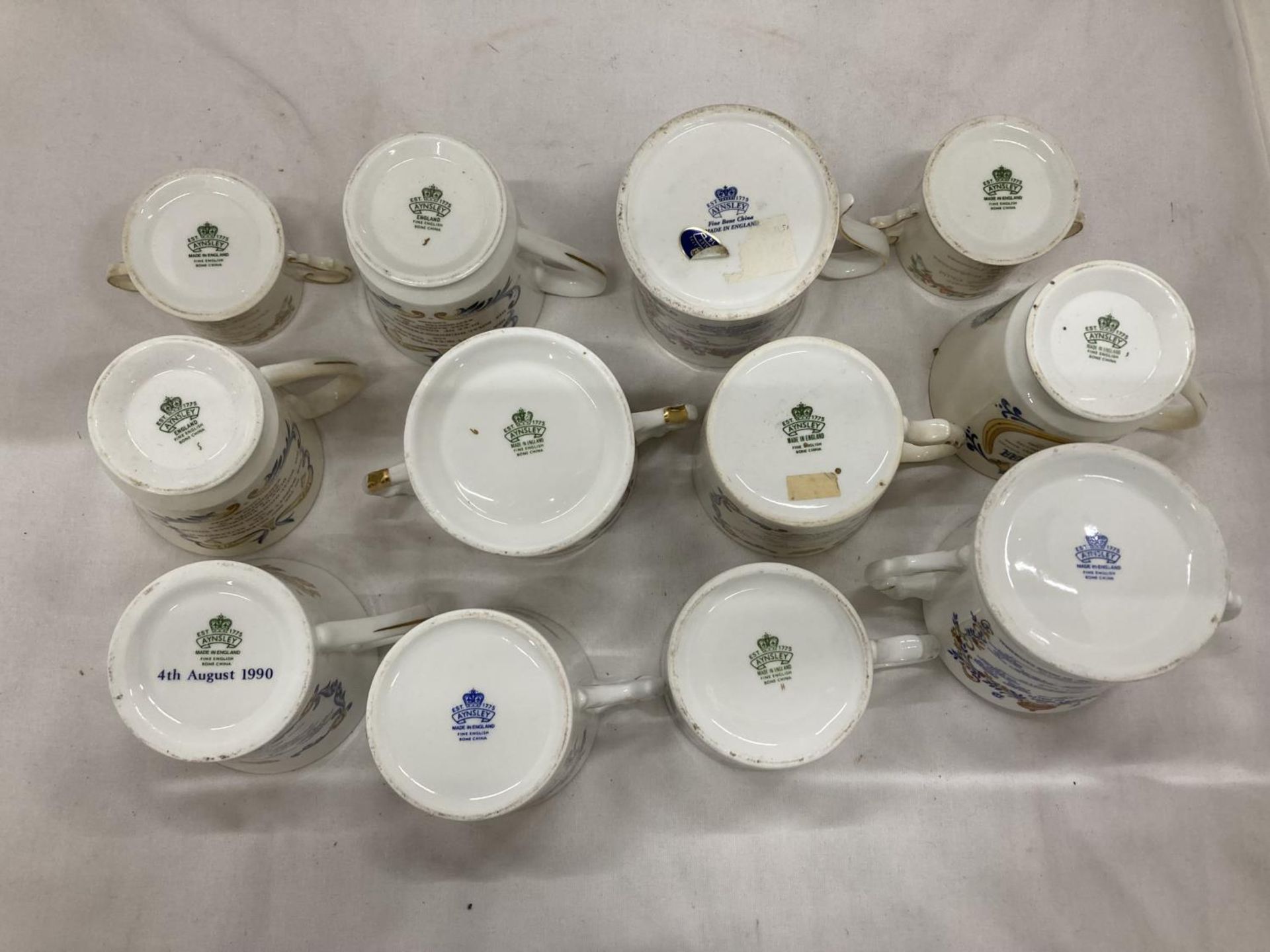 A QUANTITY OF AYNSLEY COMMERATIVE CUPS - Image 3 of 3