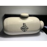 A DOULTON STONEWARE HOT WATER BOTTLE