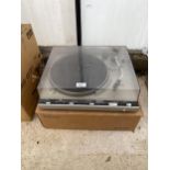 A TECHNICS RECORD DECK WITH BOX