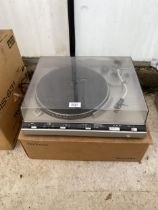 A TECHNICS RECORD DECK WITH BOX