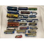 A QUANTITY OF CORGI DIE-CAST BUSES - 23 IN TOTAL