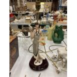 A CAPODIMONTE FLORENCE 1987 LAMP, HEIGHT 47CM