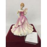 A ROYAL DOULTON PRETTY LADIES SUMMER BALL, HN5464 BONE CHINA LADY FIGURE WITH CERTIFICATE