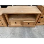 A MEXICAN PINE TV STAND, 36" WIDE