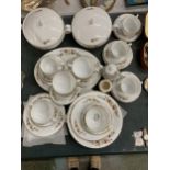 A MIXED LOT OF BONE CHINA FLORAL TEAWARES