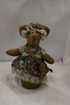 A LARGE HANDCRAFTED MICE AND THINGS DOORSTOP - APPROX 40CM