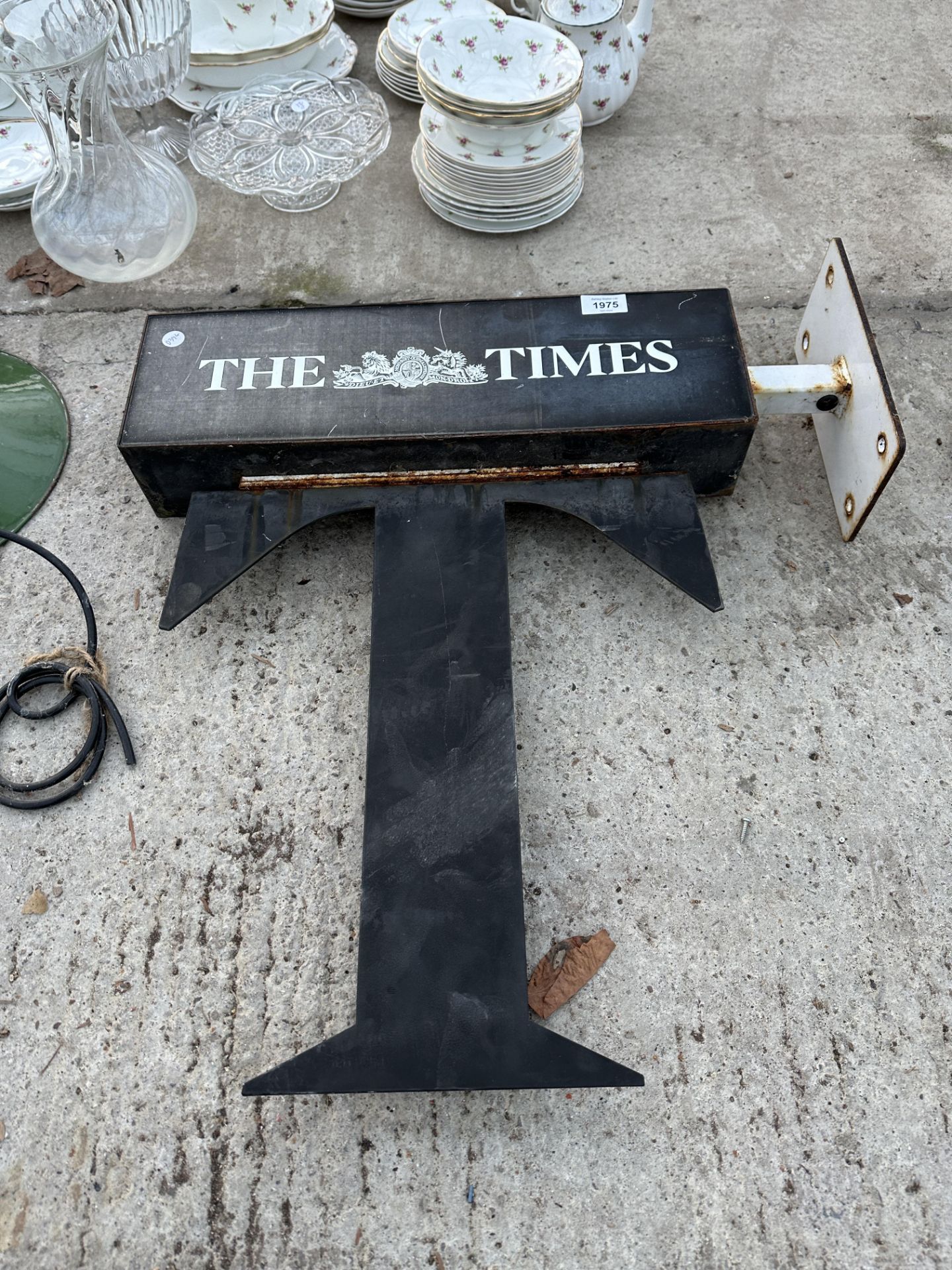 A VINTAGE 'THE TIMES' SIGN