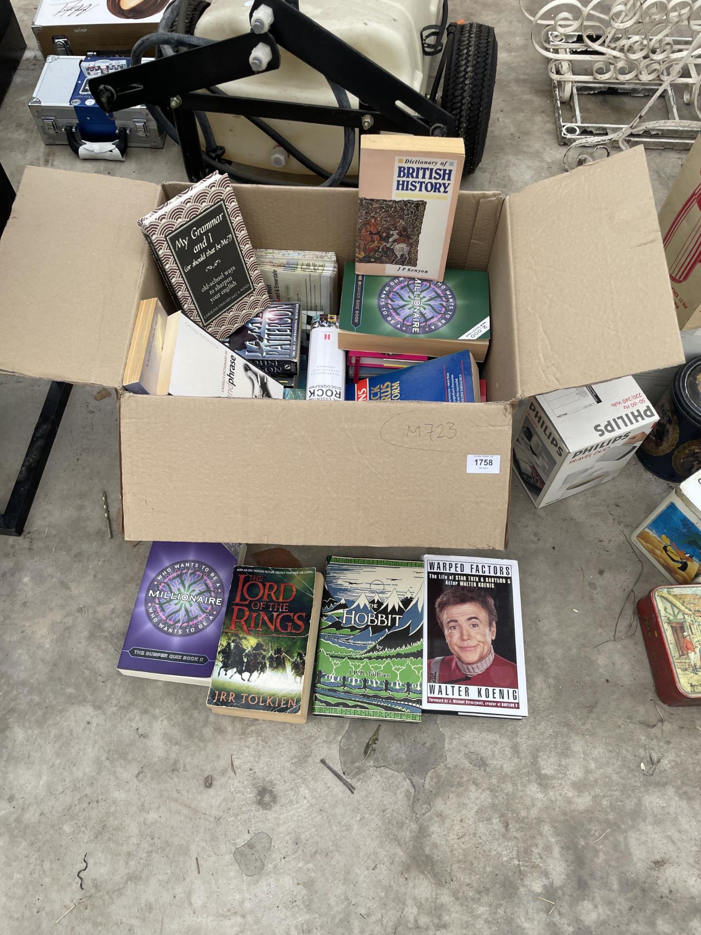 A BOX OF VARIOUS BOOKS