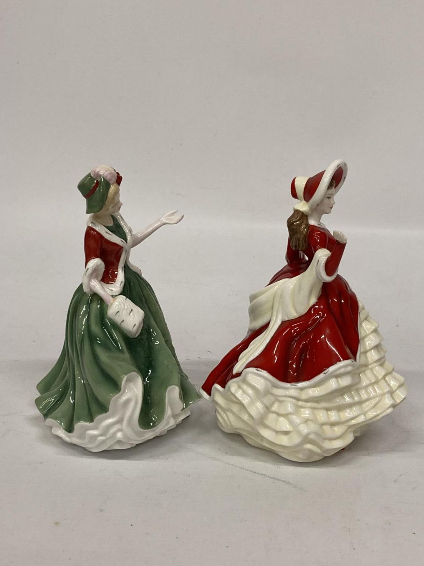 TWO ROYAL DOULTON FIGURINES FROM THE PRETTY LADIES COLLECTION BOTH TITLED "CHRISTMAS DAY" - Image 2 of 4