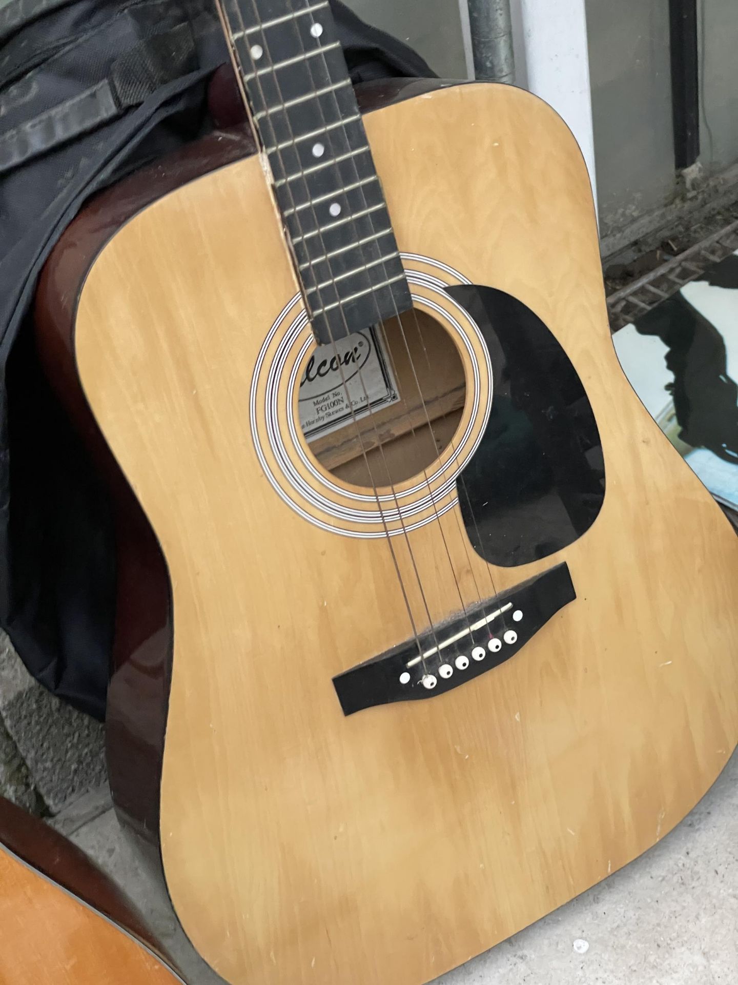 A FALCON ACOUSTIC GUITAR - Image 3 of 4