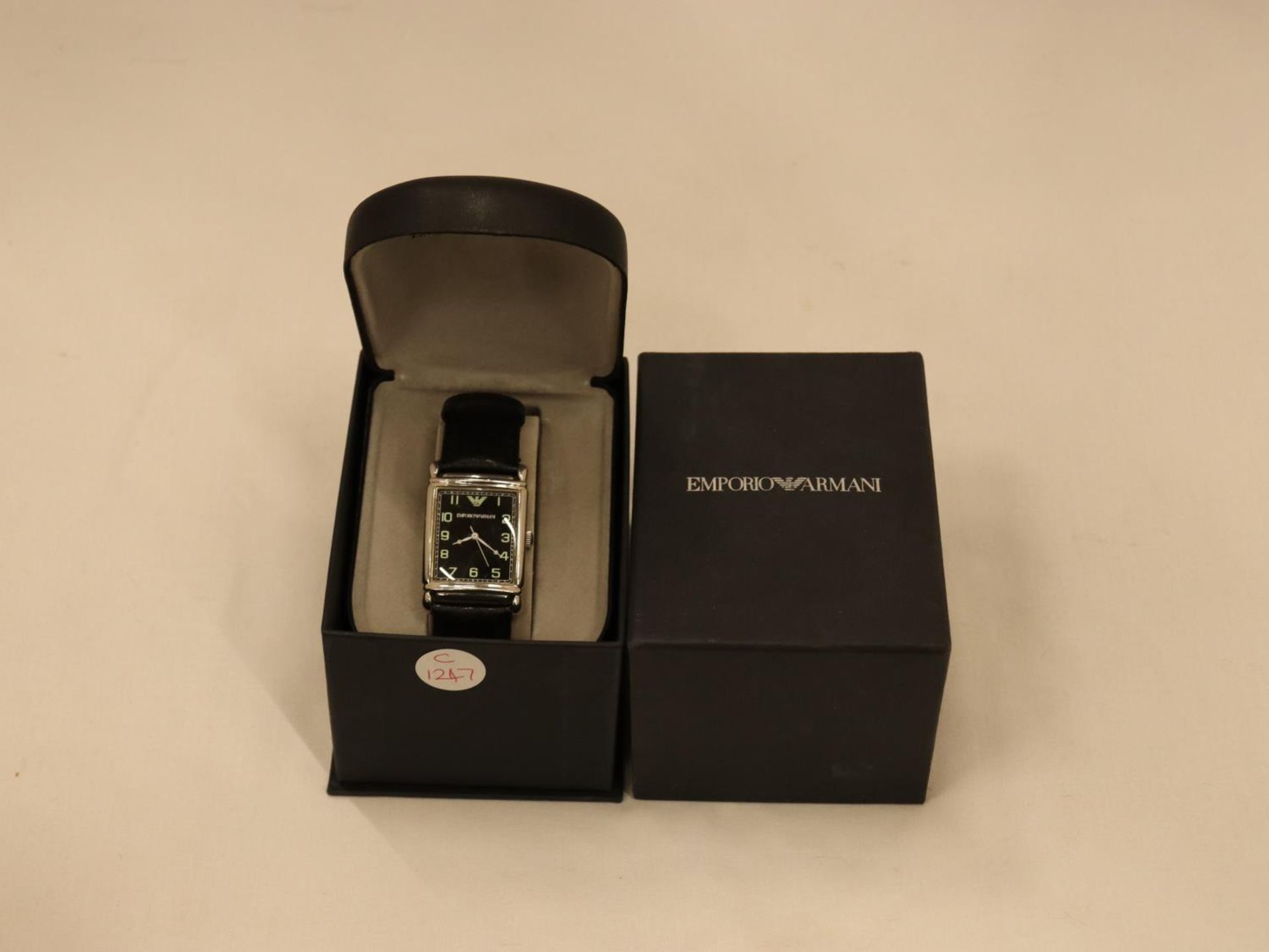 AN EMPORIO ARMANI WRISTWATCH, BOXED - Image 2 of 5