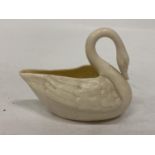 A BELLEEK SWAN CREAMER