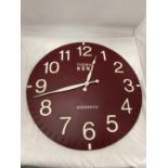 A LARGE CERAMIC THOMAS KENT GREENWICH WALL CLOCK