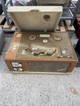 A VINTAGE PORTABLE REFLECTOGRAPH TAPE TO TAPE PLAYER